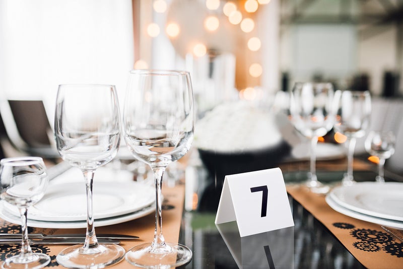 Alpine Industries 25 Pcs Acrylic Tent Style Table Numbers, 3"x3" (Numbered 76 Through 100) - Image 4